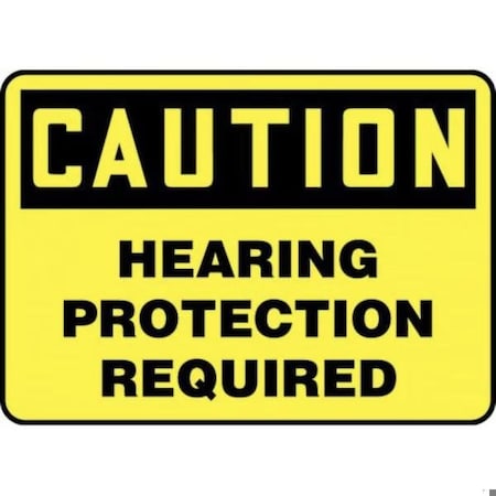 Accuform OSHA CAUTION SAFETY SIGN HEARING MPPE792XT MPPE792XT